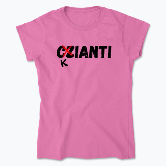 Wine Geek Black Chianti Damski Tee