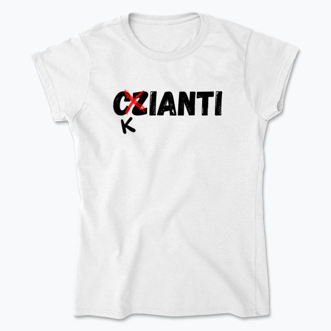 Wine Geek Black Chianti Damski Tee
