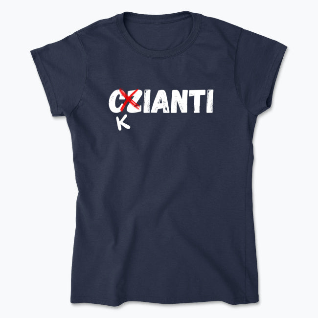 Wine Geek White Chianti Damski Tee