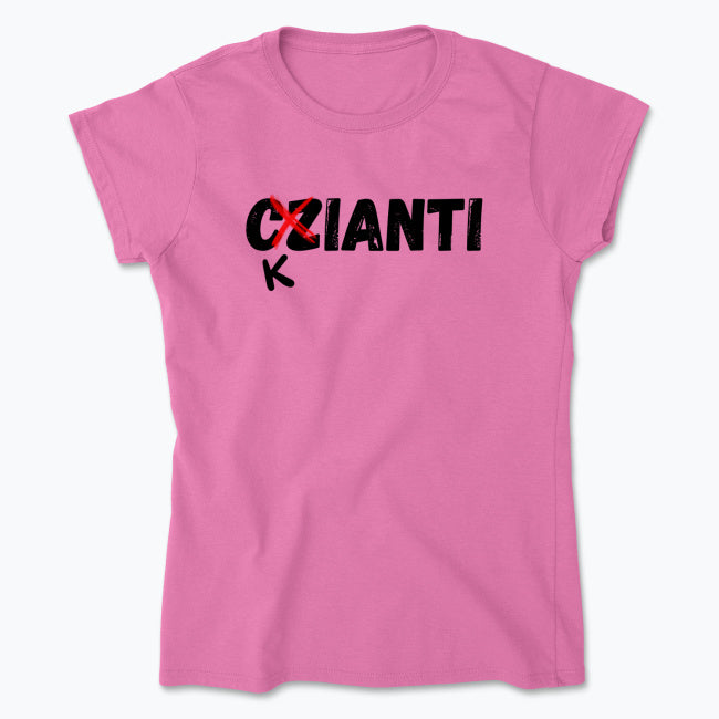 Wine Geek Black Chianti Damski Tee